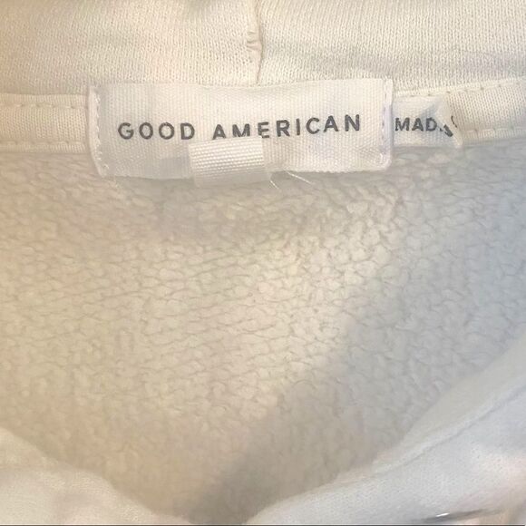 Good American White Cropped Hoody - Picture 9 of 10